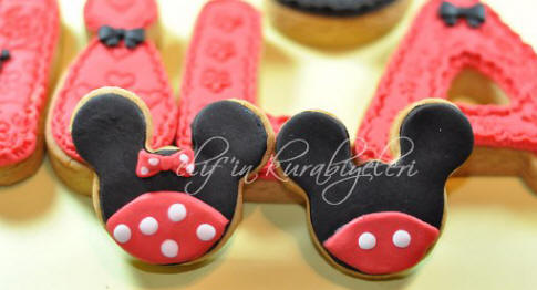 Mickey Mouse & Minnie Mouse Cookie
