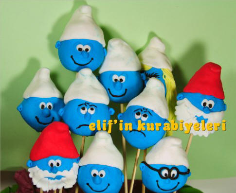 Smurf Candy Lolly